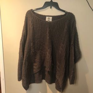 UNIF oversized grey fuzzy sweater